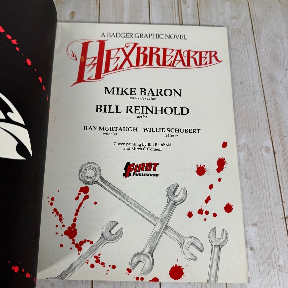 Hexbreaker Mike Baron Bill Reinhold 1988 First Printing Graphic Novel First - Picture 4 of 8